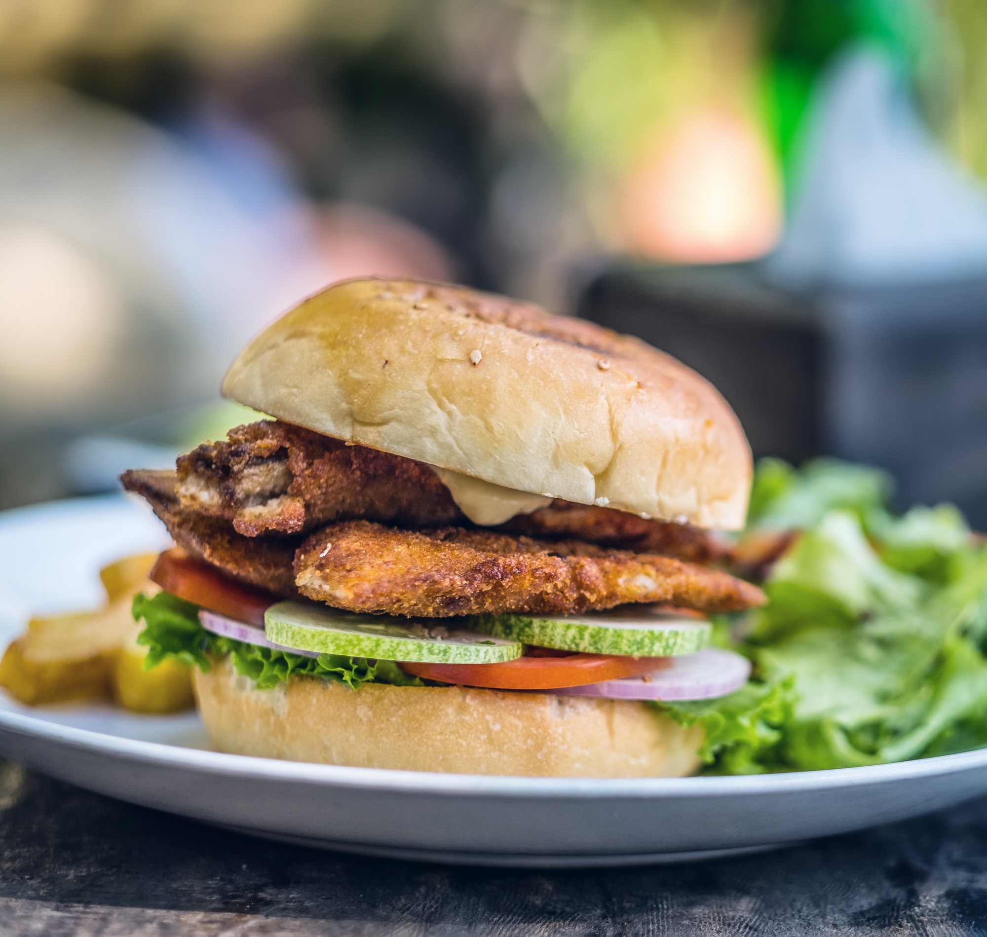 Burger con pesce